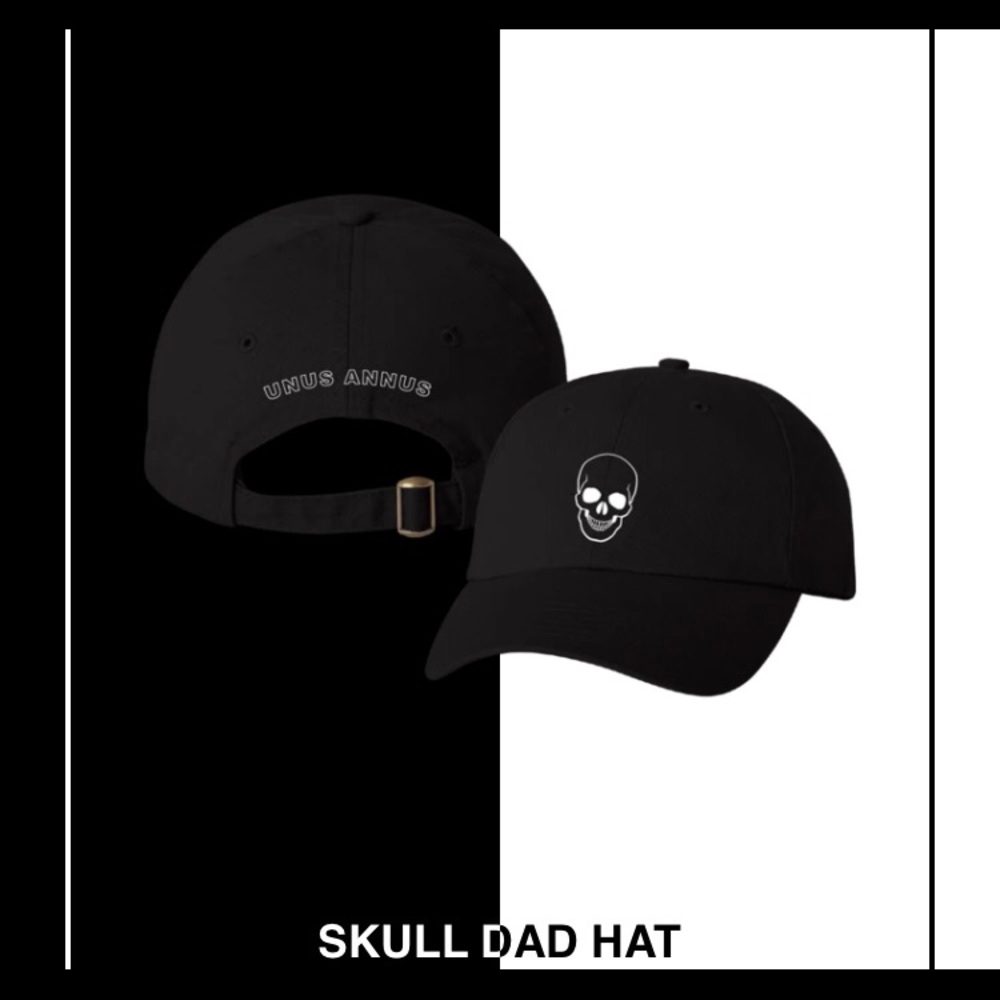 Unus Annus Skull Dad Hat Black